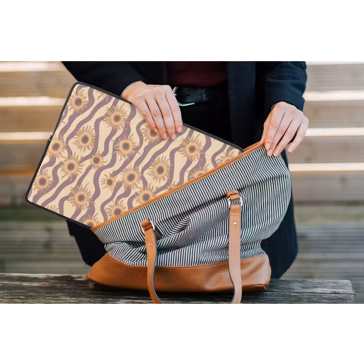 Bohemian - Vibe - Lavendelpaars laptophoes neopreen klein 279 -tas
