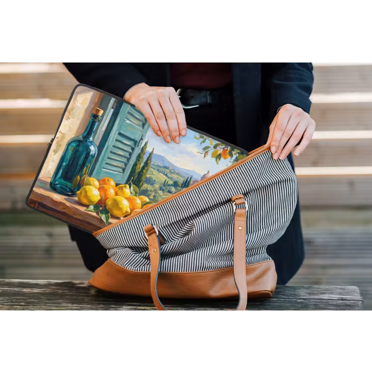 Laptop Sleeve - Bottle - Fruit - Still Life - Fles - Fruit - Stilleven laptophoes neopreen klein