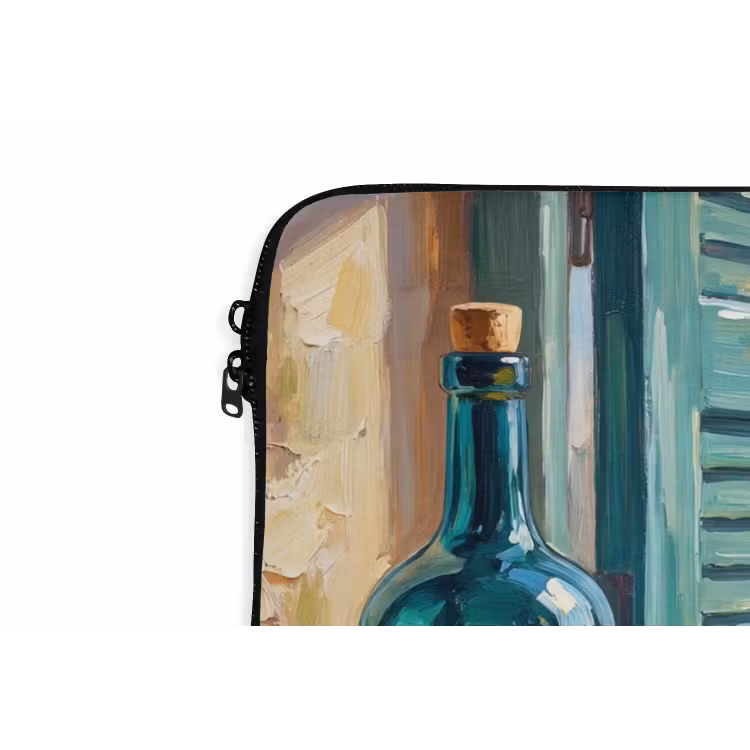 Laptop Sleeve - Bottle - Fruit - Still Life - Fles - Fruit - Stilleven laptophoes neopreen klein