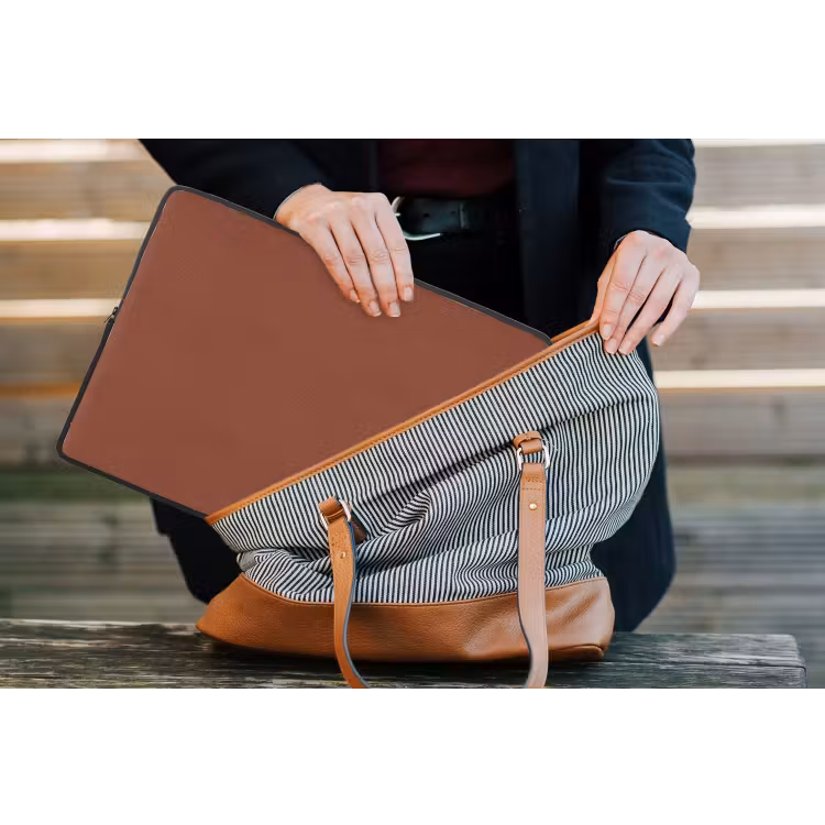 Burnt - Mahogany - Terracotta laptophoes neopreen klein 279 -tas