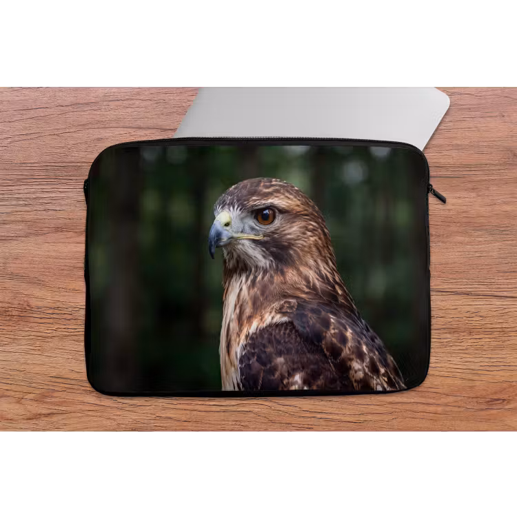 Buizerd - Roofvogel - Natuur - Bruin laptophoes neopreen klein -tafel