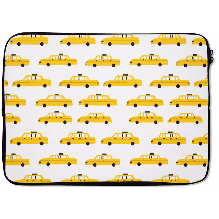 Taxi - Iconisch - Geel laptophoes neopreen klein 279 -zkaufland3dotto