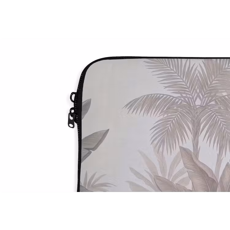 Kat - Vogel - Jungle - Illustratie - Dieren laptophoes neopreen klein -detail