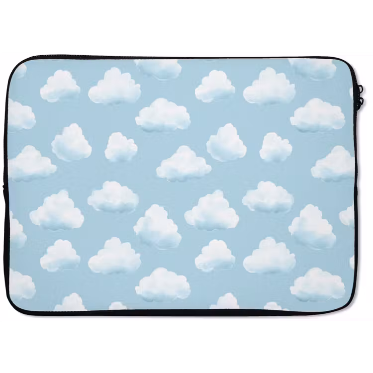 Wolken - Illustratie - Blauw laptophoes neopreen klein 279 -zkaufland3dotto