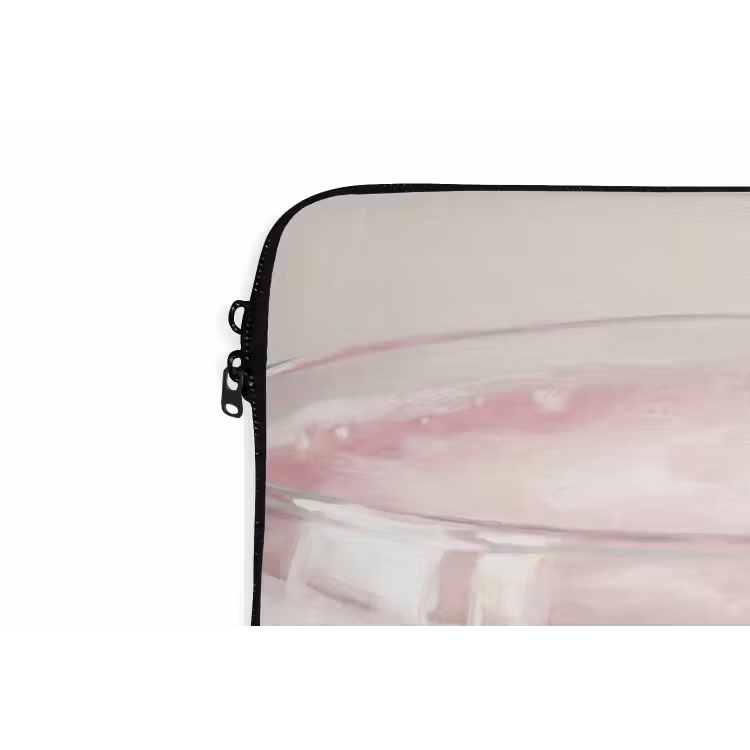 Cocktail - Framboos - Drank - Modern - Roze laptophoes neopreen klein -detail