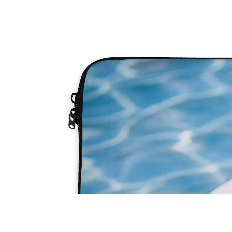 Cocktail - Zwembad - Zomer - Blauw laptophoes neopreen klein -detail