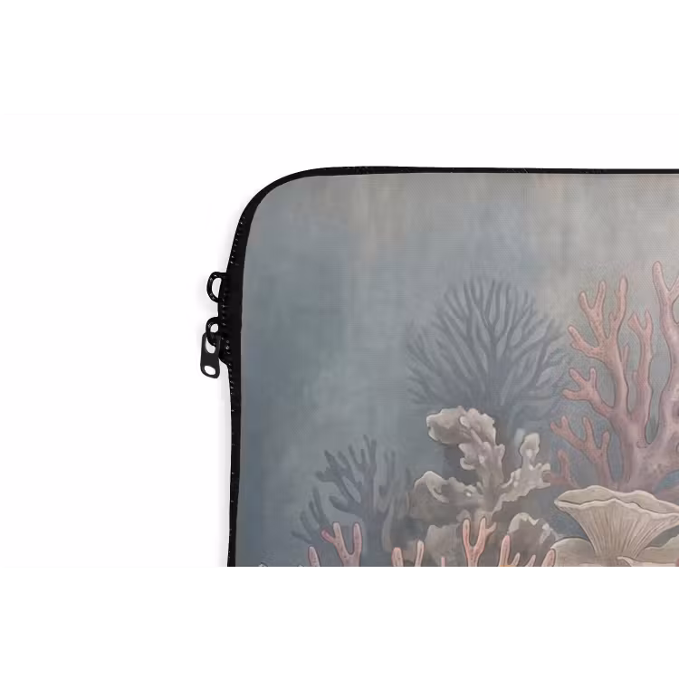 Koraal - Zeeleven - Onderwater - Illustratie - Natuur laptophoes neopreen klein -detail