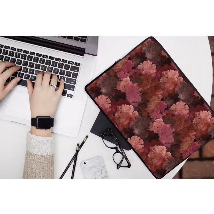 Koraal - Textuur - Kleurrijk laptophoes neopreen klein 279 -bureau