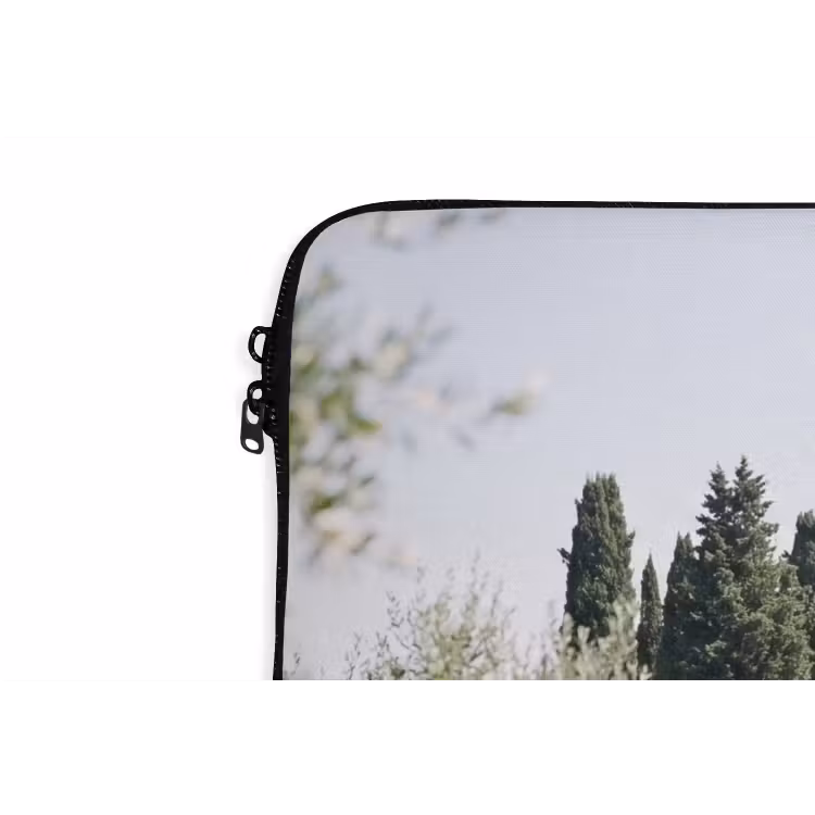 Laptop Sleeve - Country house - olive tree - orchard - Landhuis - olijfboom - gaard laptophoes neopreen klein