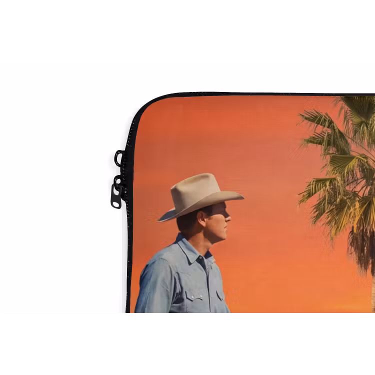 Laptop Sleeve - Cowboy - Horse - Desert - Cowboy - Paard - Woestijn laptophoes neopreen klein