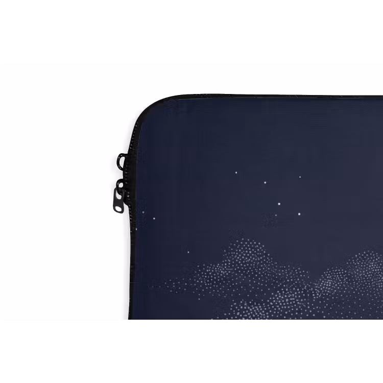 Kraanvogels - Nachthemel - Blauw laptophoes neopreen klein -detail