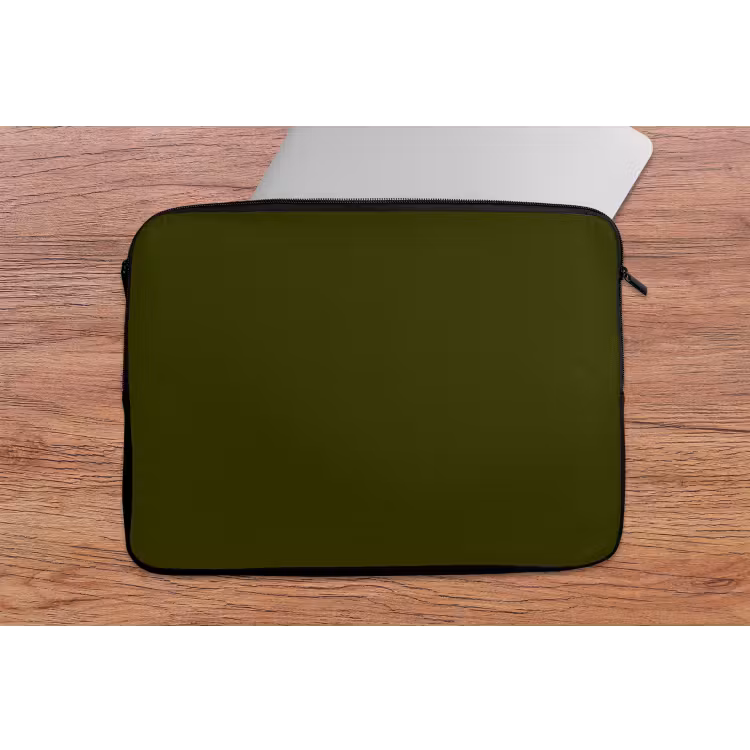 Dark - Olive - Groen laptophoes neopreen klein 279 -tafel