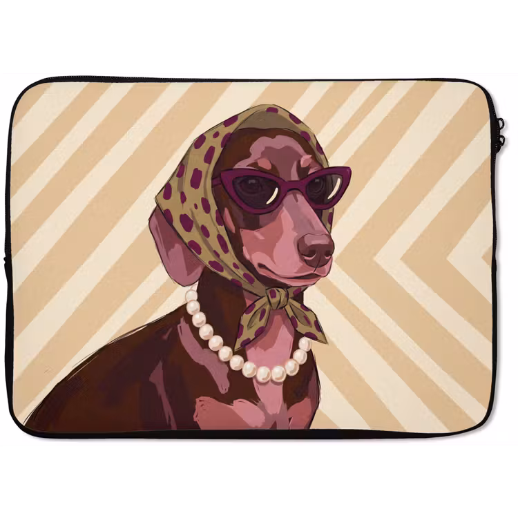 Hond - Zonnebril - Hoofddoek - Dieren - Modern laptophoes neopreen klein -zkaufland3dotto