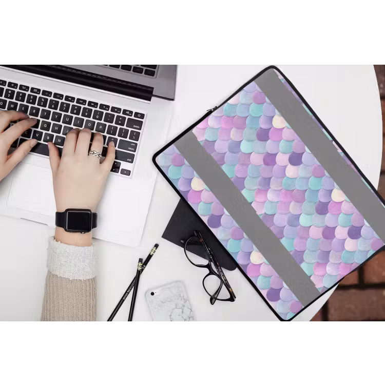 Dromerig - Zeemeermin - Pastel laptophoes neopreen klein 279 -bureau