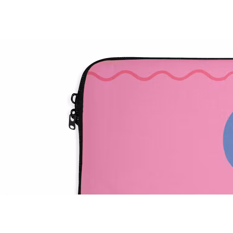 Drank - Glazen - Proost - Modern - Roze laptophoes neopreen klein -detail