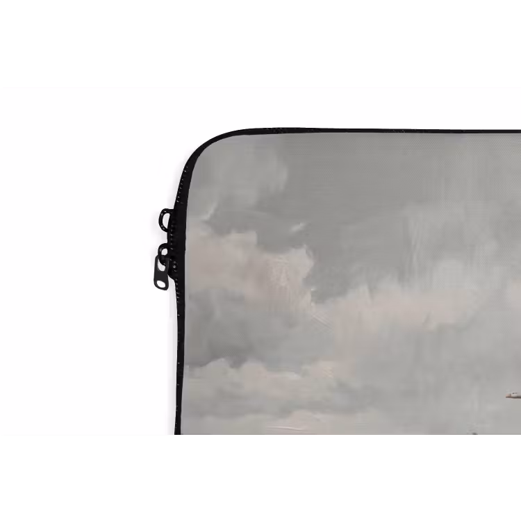 Eenden - Rivier - Landschap - Vlucht - Nostalgisch laptophoes neopreen klein -detail