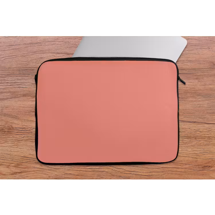 Dusty - Peach - Koraal laptophoes neopreen klein 279 -tafel
