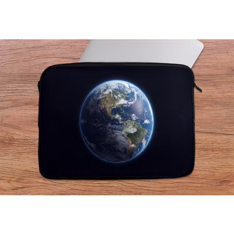 Laptop Sleeve - Earth - Space - Cosmos - Aarde - Ruimte - Kosmos laptophoes neopreen klein