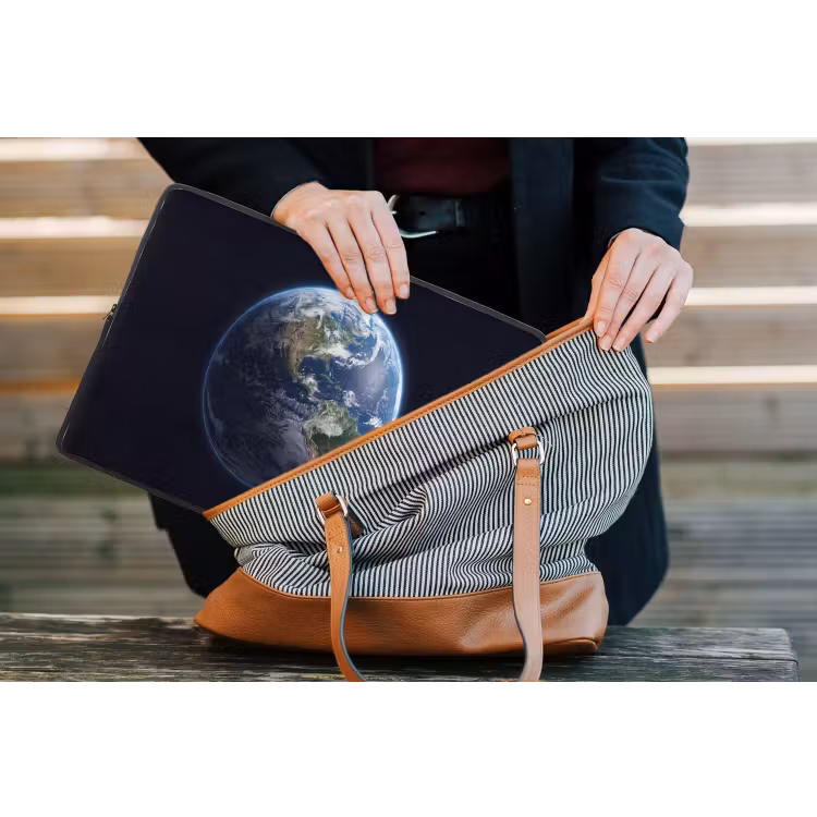 Laptop Sleeve - Earth - Space - Cosmos - Aarde - Ruimte - Kosmos laptophoes neopreen klein