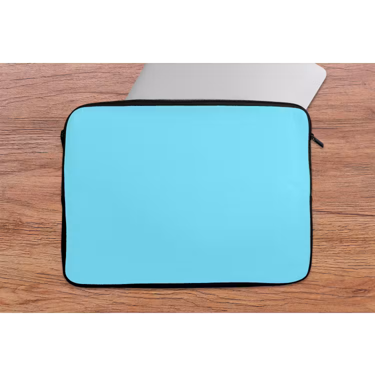 Electric - Cyan - Blauw laptophoes neopreen klein 279 -tafel