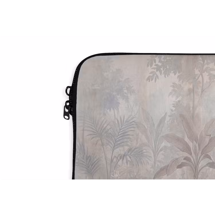 Olifant - Familie - Jungle - Illustratie - Grijs laptophoes neopreen klein -detail