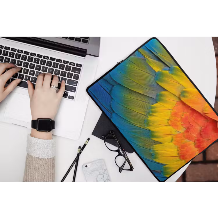 Veren - Ara - Kleurrijk laptophoes neopreen klein -bureau