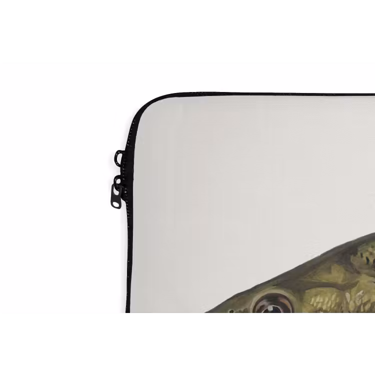 Vissen - Natuur - Vintage laptophoes neopreen klein -detail