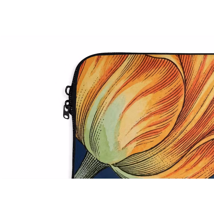Laptop Sleeve - Flowers - Botanical - Pattern - Bloemen - Botanisch - Patroon laptophoes neopreen klein
