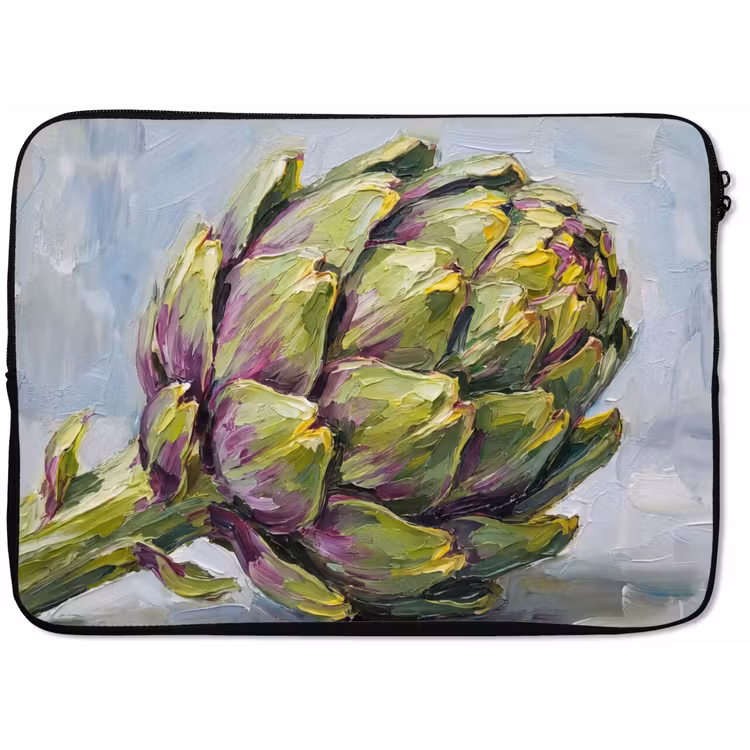 Laptop Sleeve - Food - Artichoke - Modern - Eten - Artisjok - Modern laptophoes neopreen klein