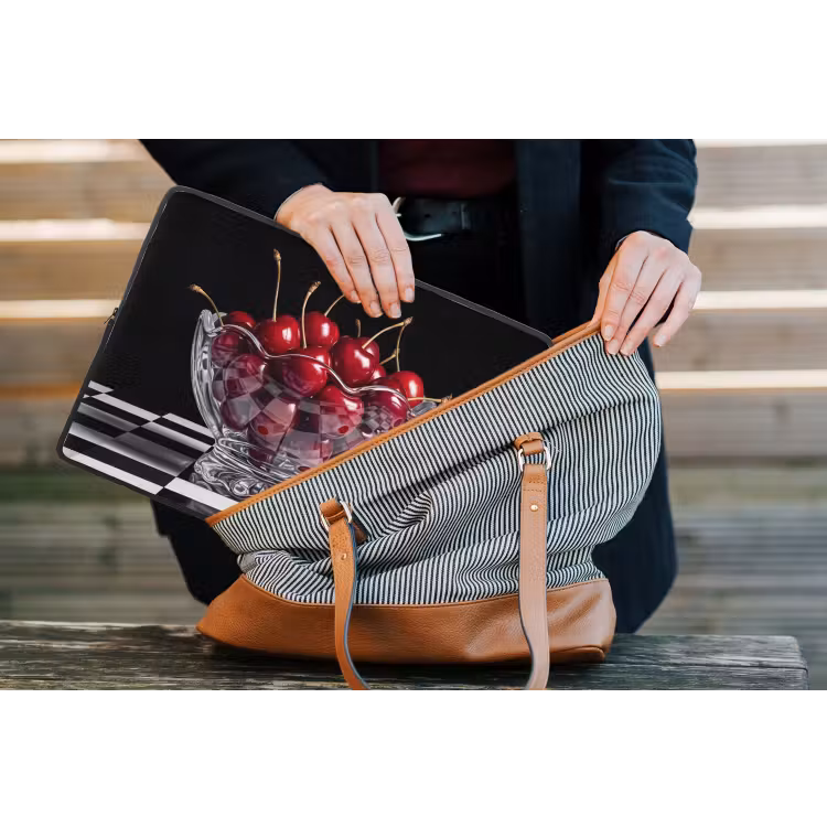 Laptop Sleeve - Food - Cherries - Red - Eten - Kersen - Rood laptophoes neopreen klein