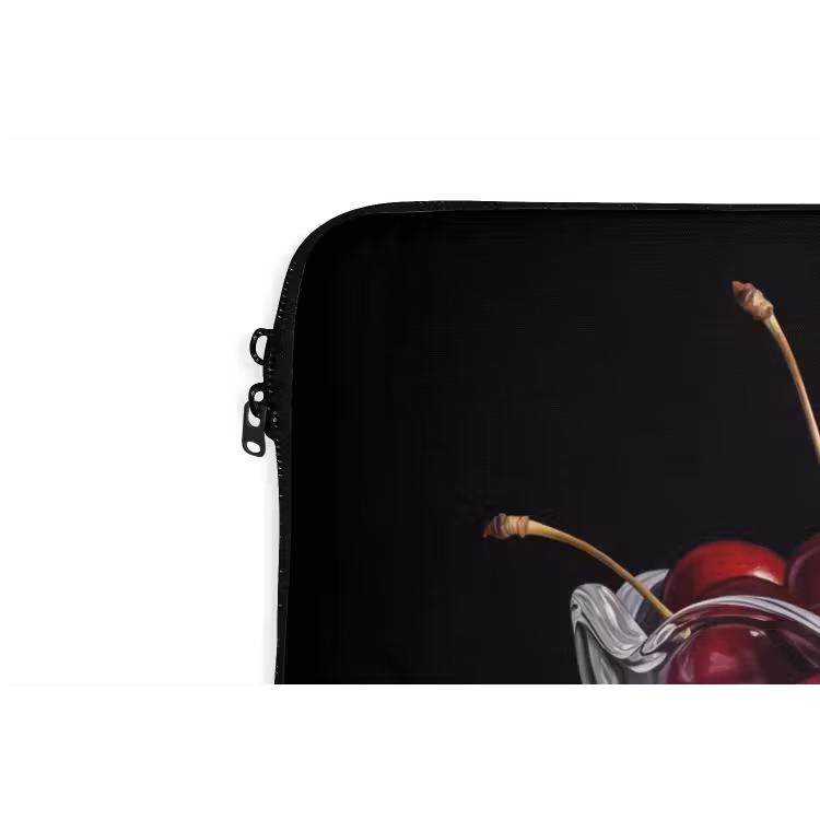 Laptop Sleeve - Food - Cherries - Red - Eten - Kersen - Rood laptophoes neopreen klein