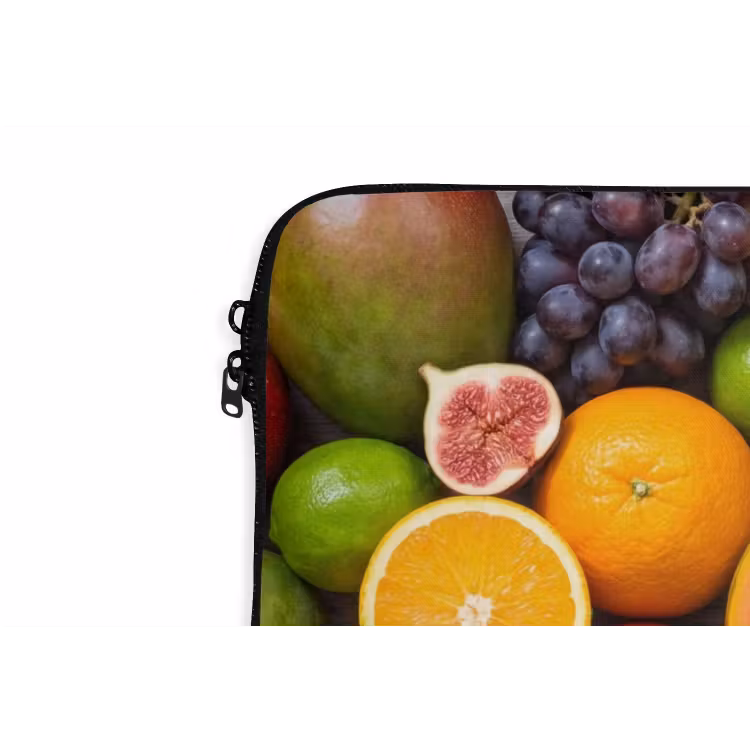 Eten - Fruit - Groenten - Vers - Kleurrijk laptophoes neopreen klein -detail