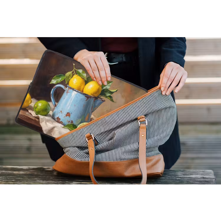 Laptop Sleeve - Food - Still Life - Classical - Eten - Stilleven - Klassiek laptophoes neopreen klein