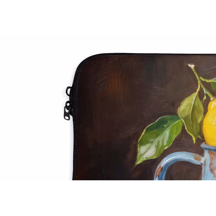 Laptop Sleeve - Food - Still Life - Classical - Eten - Stilleven - Klassiek laptophoes neopreen klein