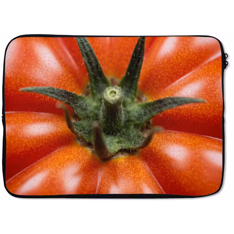 Laptop Sleeve - Food - Tomato - Red - Eten - Tomaat - Rood laptophoes neopreen klein