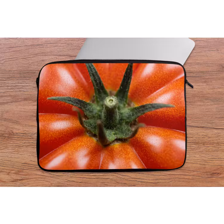 Laptop Sleeve - Food - Tomato - Red - Eten - Tomaat - Rood laptophoes neopreen klein