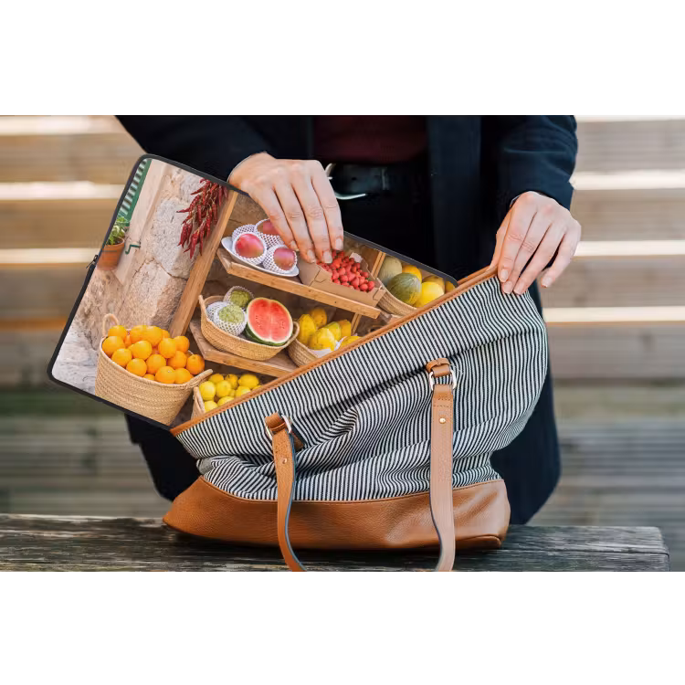 Laptop Sleeve - Fruit - Market - Fresh - Fruit - Markt - Vers laptophoes neopreen klein