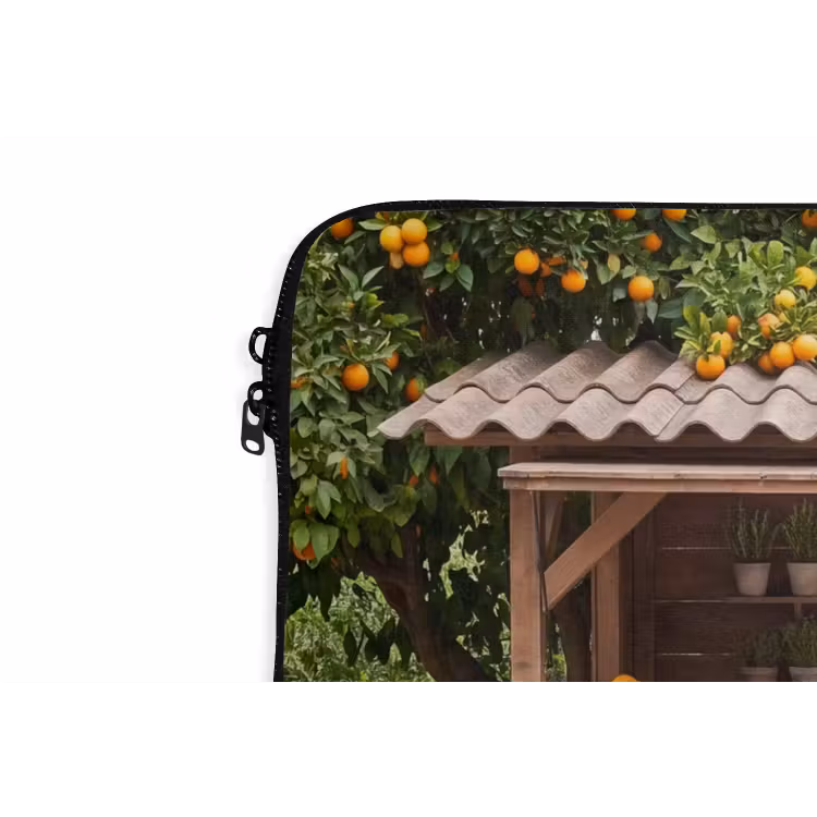 Laptop Sleeve - Fruit - Market - Rural - Fruit - Markt - Landelijk laptophoes neopreen klein