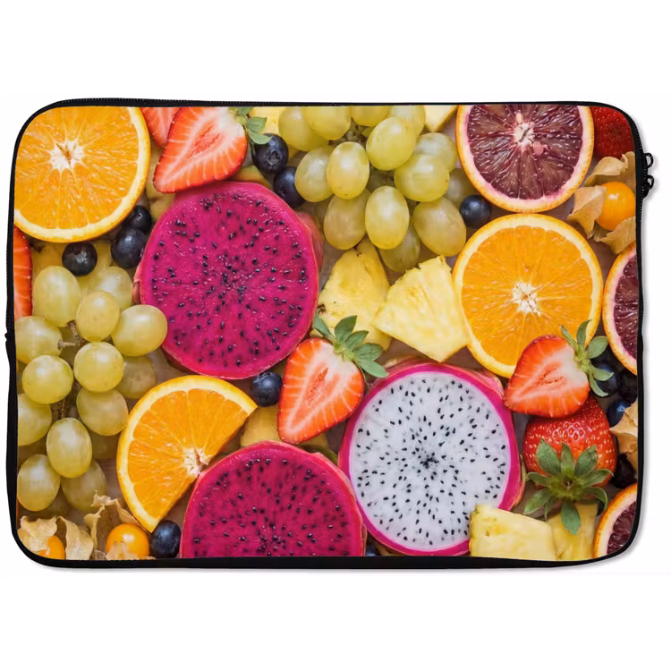 Fruit - Assortiment - Kleurrijk - Gezondheid laptophoes neopreen klein -zkaufland3dotto