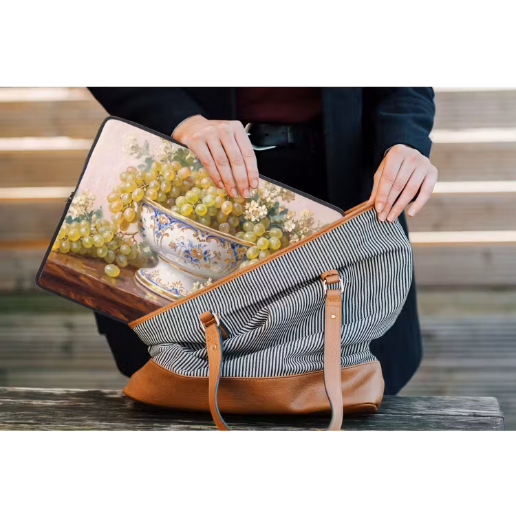 Laptop Sleeve - Fruit - Still Life - Classical - Fruit - Stilleven - Klassiek laptophoes neopreen klein