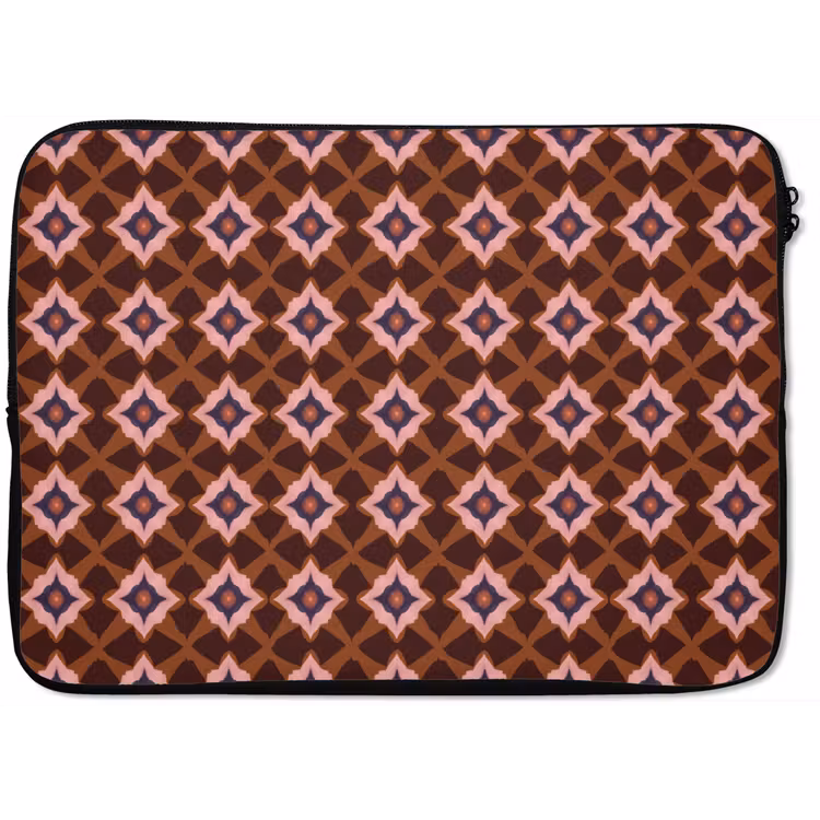 Geometrisch - Sierlijk - Bruin laptophoes neopreen klein 279 -zkaufland3dotto