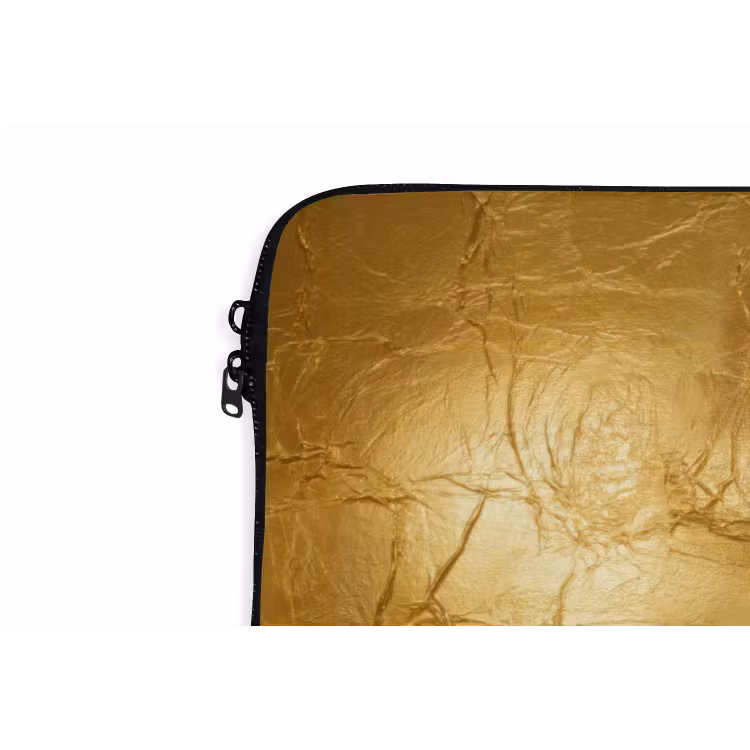 Bladgoud - Vintage - Textuur - Warm Goud laptophoes neopreen klein 279 -detail