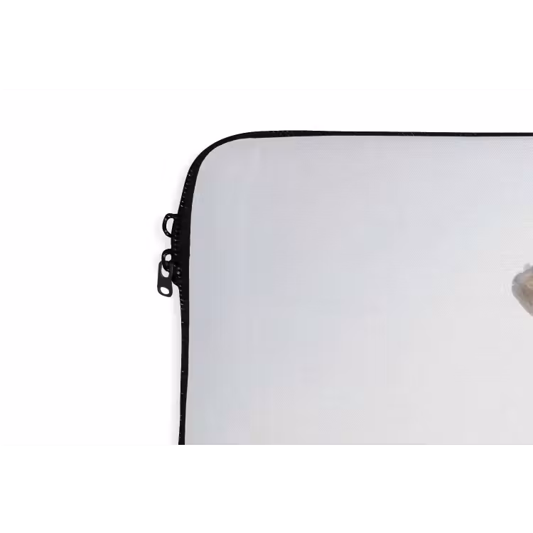 Goudvissen - Modern - Wit laptophoes neopreen klein -detail