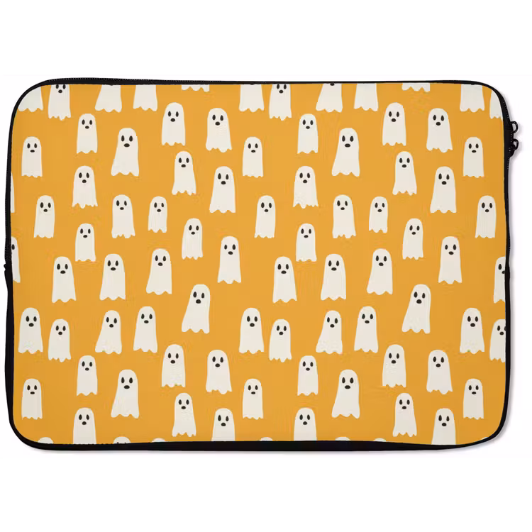 Halloween - Spookjes - Oker laptophoes neopreen klein 279 -zkaufland3dotto
