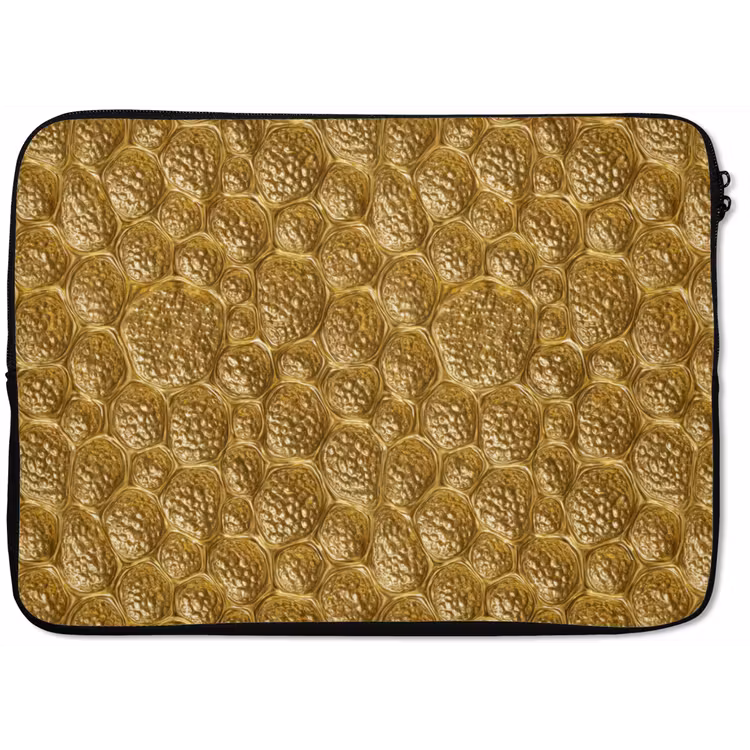 Gehamerd - Mozaïek - Antiek - Goud laptophoes neopreen klein 279 -zkaufland3dotto