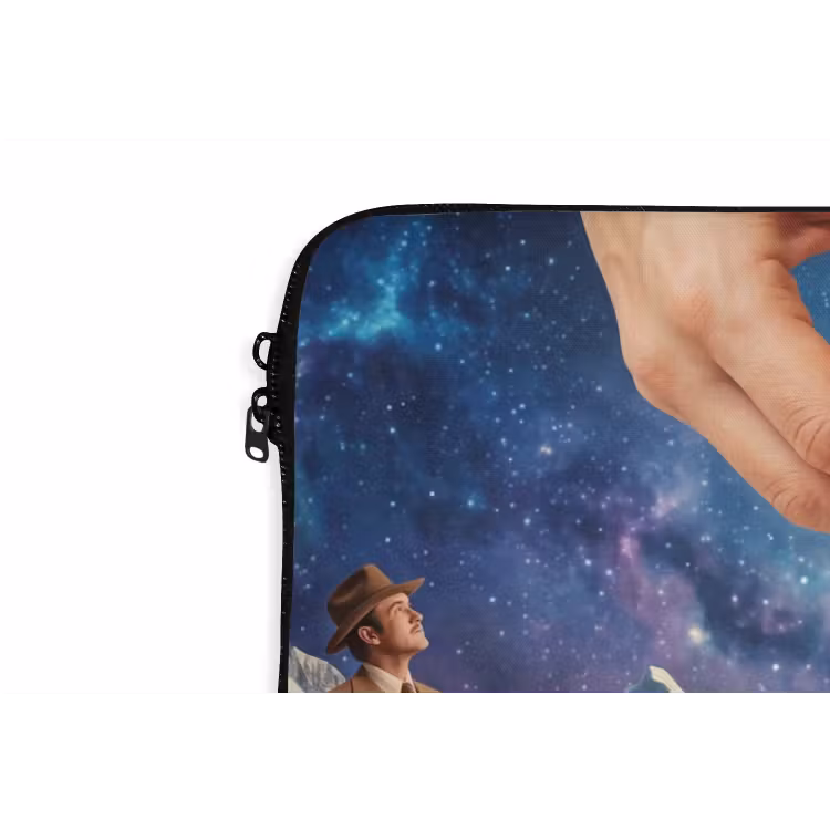 Laptop Sleeve - Hands - Egg - Surrealism - Handen - Ei - Surrealisme laptophoes neopreen klein