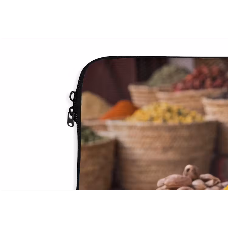 Laptop Sleeve - Herbs - Baskets - Oriental - Kruiden - Manden - Oosters laptophoes neopreen klein