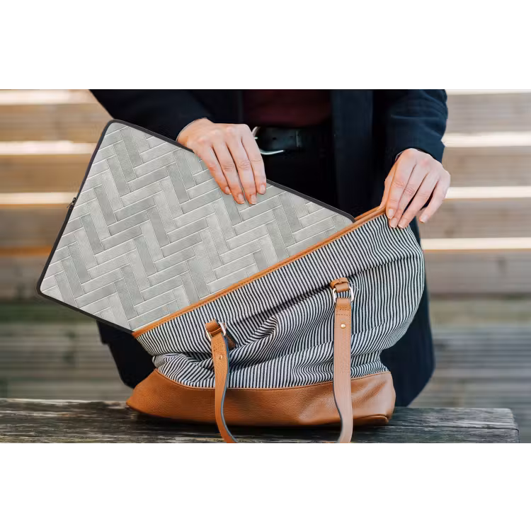 Visgraat - Wandtegel - Grijs laptophoes neopreen klein 279 -tas