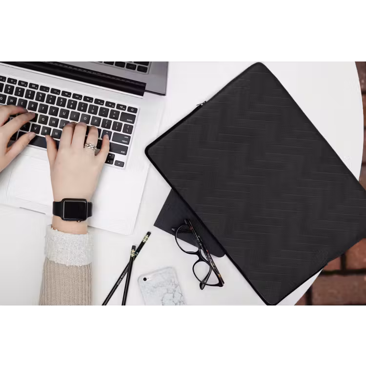 Visgraat - Wandtegel - Mat - Zwart laptophoes neopreen klein 279 -bureau