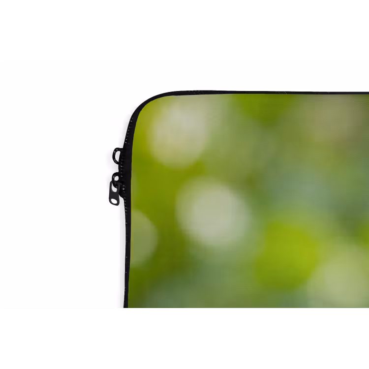 Kolibrie - Bloem - Natuur - Groen laptophoes neopreen klein -detail